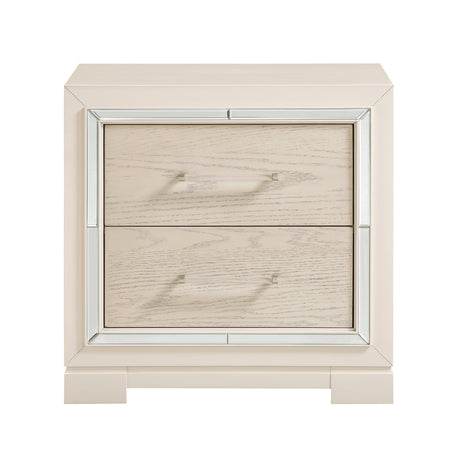 Alabaster Light Gray Nightstand from Homelegance - Luna Furniture