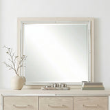 Alabaster Light Gray Bedroom Mirror