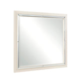 Alabaster Light Gray Bedroom Mirror