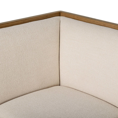 Priscilla Dining Banquette L Shape in Crypton Wayfarer Snow from Four Hands - Luna Furniture