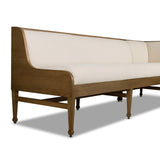 Priscilla Dining Banquette L Shape in Crypton Wayfarer Snow from Four Hands - Luna Furniture