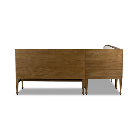 Priscilla Dining Banquette L Shape in Crypton Wayfarer Snow from Four Hands - Luna Furniture