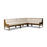 Priscilla Dining Banquette L Shape in Crypton Wayfarer Snow from Four Hands - Luna Furniture