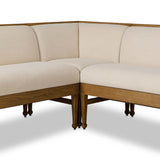 Priscilla Dining Banquette L Shape in Crypton Wayfarer Snow from Four Hands - Luna Furniture