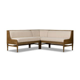 Priscilla Dining Banquette L Shape in Crypton Wayfarer Snow from Four Hands - Luna Furniture