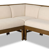 Priscilla Dining Banquette U Shape in Crypton Wayfarer Snow from Four Hands - Luna Furniture