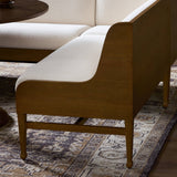 Priscilla Dining Banquette U Shape in Crypton Wayfarer Snow from Four Hands - Luna Furniture