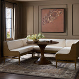 Priscilla Dining Banquette U Shape in Crypton Wayfarer Snow from Four Hands - Luna Furniture