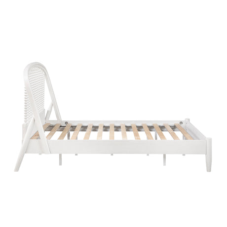Olson White Full Platform Bed from Homelegance - Luna Furniture