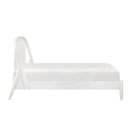 Olson White Full Platform Bed from Homelegance - Luna Furniture