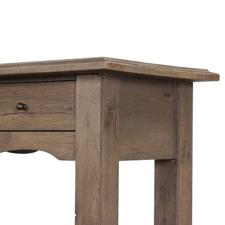 Bayla Console Table in Brown Oak Veneer from Four Hands - Luna Furniture