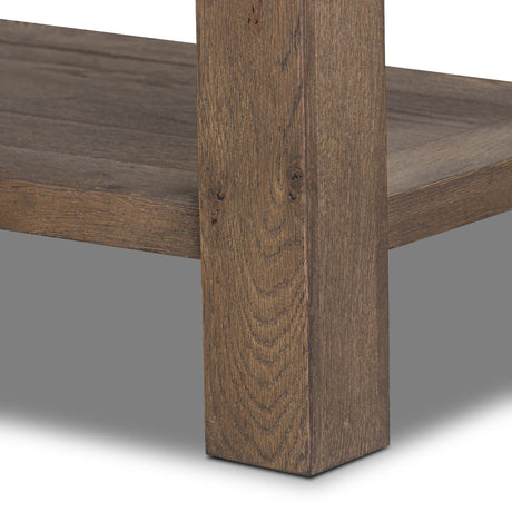 Bayla Console Table in Brown Oak Veneer from Four Hands - Luna Furniture