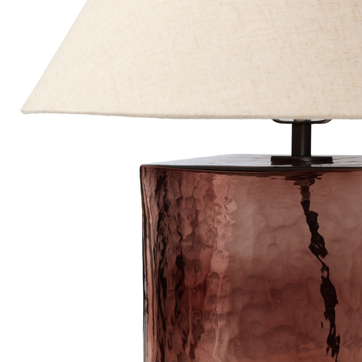 Saylor Table Lamp in Brown Cast Glass from Four Hands - Luna Furniture