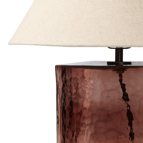 Saylor Table Lamp in Brown Cast Glass from Four Hands - Luna Furniture