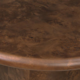 Malko Dining Table in Dark Brown Mappa Burl from Four Hands - Luna Furniture