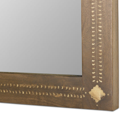 Timil Mirror in Washed Taupe Mango Bone Inlay from Four Hands - Luna Furniture