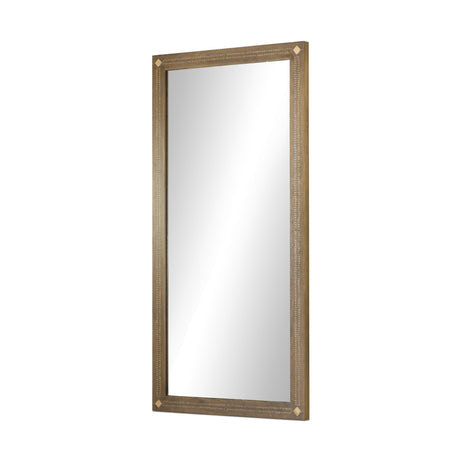 Timil Mirror in Washed Taupe Mango Bone Inlay from Four Hands - Luna Furniture