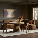 Clemence Dining Banquette L-Shape in Crypton Nomad Mushroom from Four Hands - Luna Furniture