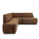 Clemence Dining Banquette L-Shape in Crypton Nomad Mushroom from Four Hands - Luna Furniture