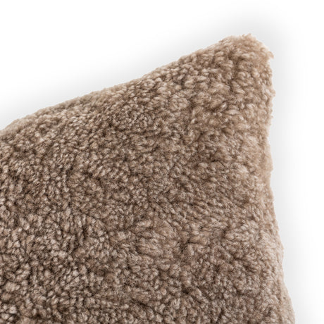 Toby Pillow in Taupe Shearling from Four Hands - Luna Furniture