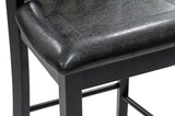 Norman Black 5-Piece Counter Height Set from Homelegance - Luna Furniture