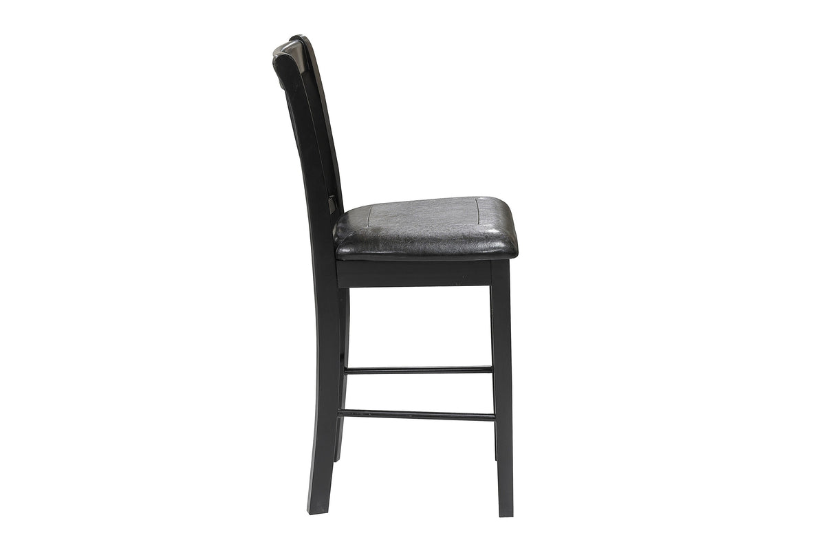 Norman Black 5-Piece Counter Height Set from Homelegance - Luna Furniture
