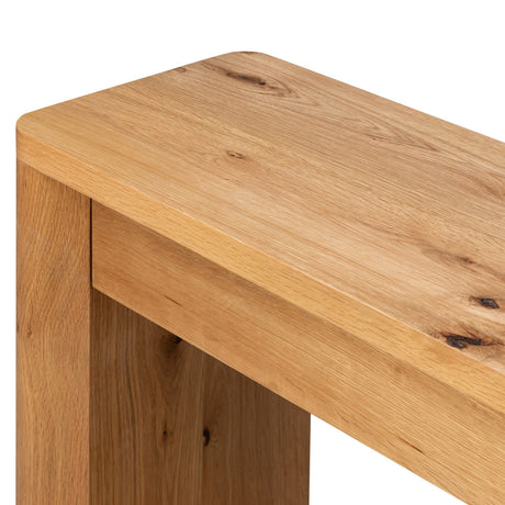 Novella Console Table in Natural Oak Veneer Thick Random from Four Hands - Luna Furniture