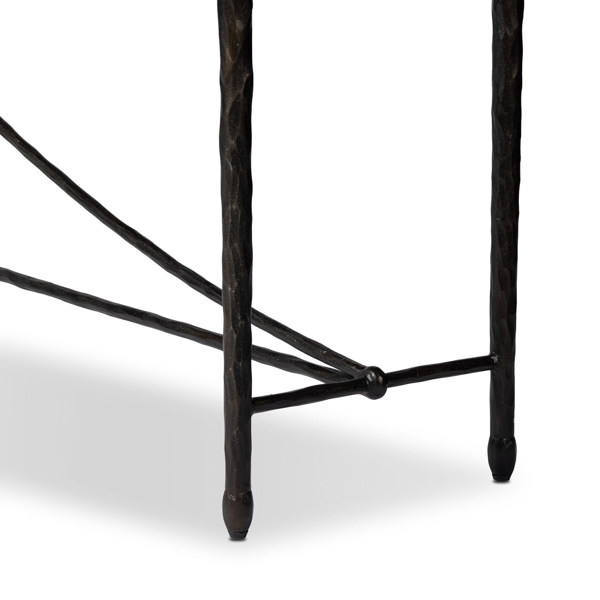 Jade Console Table in Textured Bronze from Four Hands - Luna Furniture