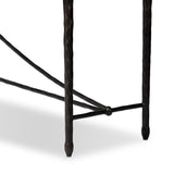 Jade Console Table in Textured Bronze from Four Hands - Luna Furniture