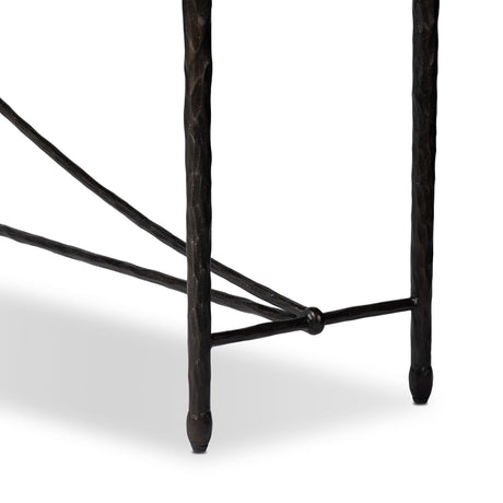 Jade Console Table in Textured Bronze from Four Hands - Luna Furniture
