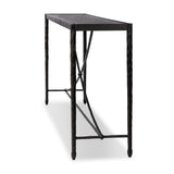 Jade Console Table in Textured Bronze from Four Hands - Luna Furniture