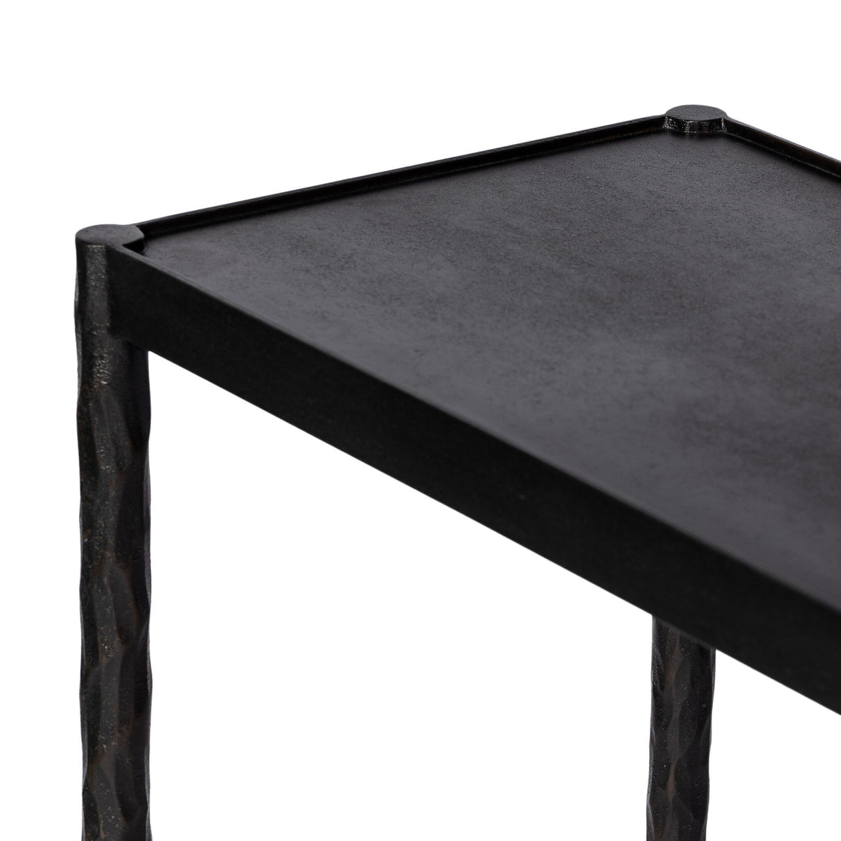 Jade Console Table in Textured Bronze from Four Hands - Luna Furniture