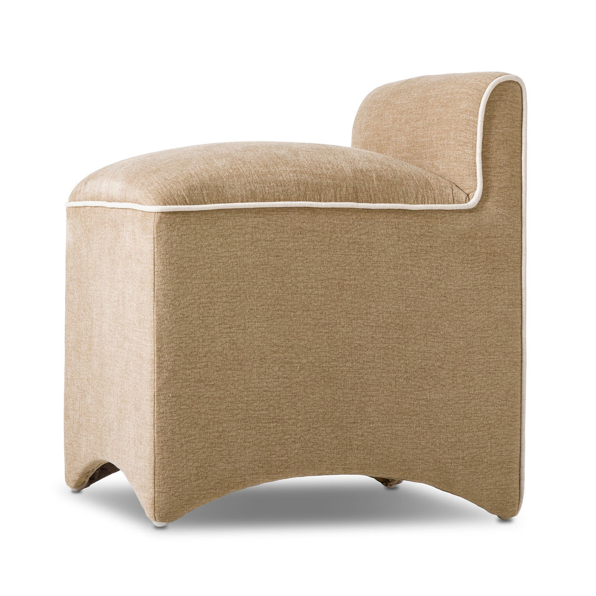 Allonia Accent Stool in Laughlin Natural from Four Hands - Luna Furniture