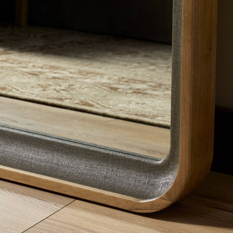 Arno Grand Floor Mirror in Amber Sungkai Solid from Four Hands - Luna Furniture