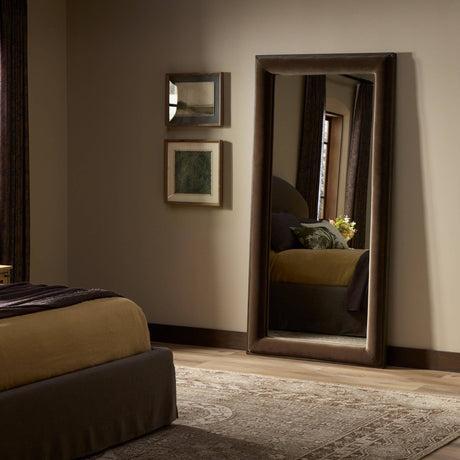 Velaz Floor Mirror in Warm Ash Veneer from Four Hands - Luna Furniture