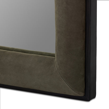 Velaz Floor Mirror in Distressed Black Ash veneer from Four Hands - Luna Furniture