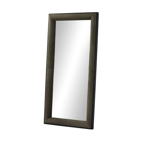 Velaz Floor Mirror in Distressed Black Ash veneer from Four Hands - Luna Furniture