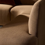 Clemence Dining Banquette U-Shape in Crypton Nomad Mushroom from Four Hands - Luna Furniture