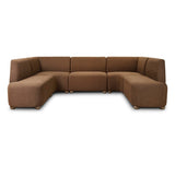 Clemence Dining Banquette U-Shape in Crypton Nomad Mushroom from Four Hands - Luna Furniture