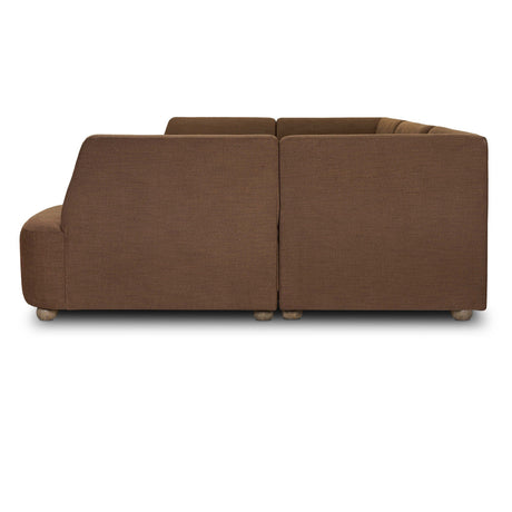 Clemence Dining Banquette U-Shape in Crypton Nomad Mushroom from Four Hands - Luna Furniture