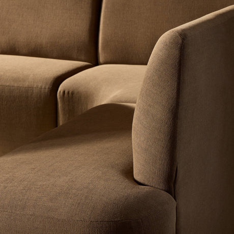 Clemence Dining Banquette U-Shape in Crypton Nomad Mushroom from Four Hands - Luna Furniture