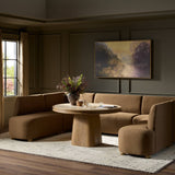 Clemence Dining Banquette U-Shape in Crypton Nomad Mushroom from Four Hands - Luna Furniture