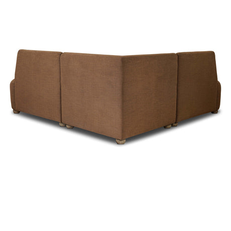 Clemence Dining Banquette L-Shape in Crypton Nomad Mushroom from Four Hands - Luna Furniture