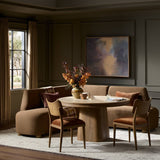 Clemence Dining Banquette L-Shape in Crypton Nomad Mushroom from Four Hands - Luna Furniture