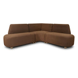 Clemence Dining Banquette L-Shape in Crypton Nomad Mushroom from Four Hands - Luna Furniture