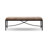 Jade Accent Bench in Altair Mushroom from Four Hands - Luna Furniture
