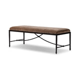 Jade Accent Bench in Altair Mushroom from Four Hands - Luna Furniture