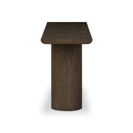 Bevie Console Table in Brown Oak from Four Hands - Luna Furniture