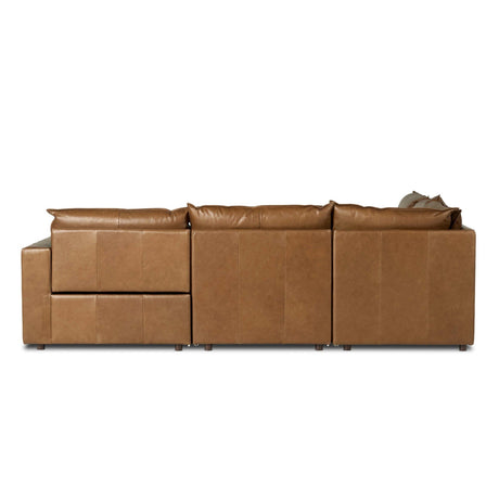 Kosa Power Recliner 5Pc Sectional in Sonoma Chestnut from Four Hands - Luna Furniture