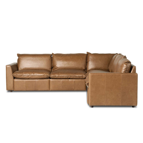 Kosa Power Recliner 5Pc Sectional in Sonoma Chestnut from Four Hands - Luna Furniture